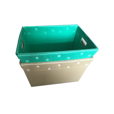 La caja plástica acanalada del volumen de ventas del polipropileno modificó la impresión para requisitos particulares