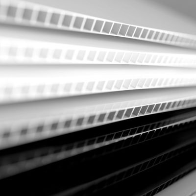 Tablero hueco de la pared del plástico transparente claro gemelo de Coroplast 4x8 Coroplast
