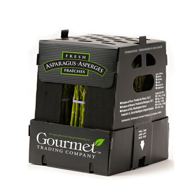 Cajas acanaladas vegetales de empaquetado vegetales recicladas de la caja del volumen de ventas