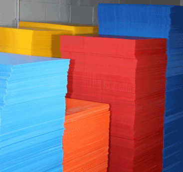 2m m rojos 3m m 4m m acanalaron rígido fuerte reciclable de la hoja plástica