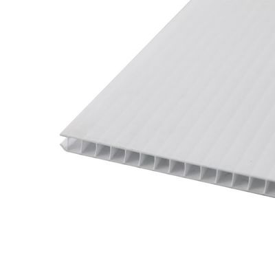 tablero blanco de Corflute del panel del proyecto de 3m m que impermeabiliza cubrir de Correx