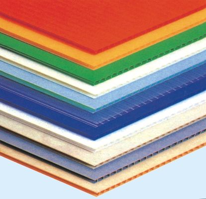hojas plásticas acanaladas negras de cartón corrugado de 1.5-12m m Corflute PP