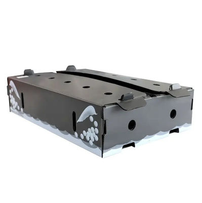 Caja de empaquetado de la verdura negra de Corflute PP para las frutas y los pescados