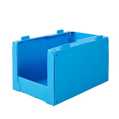 Compartimientos apilables plásticos acanalados de Warehouse plegables