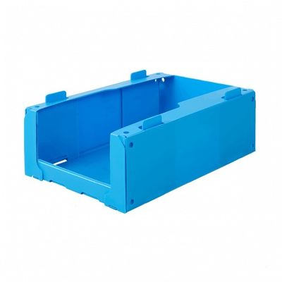 Compartimientos apilables plásticos acanalados de Warehouse plegables