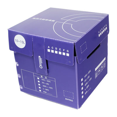 Coroplast Empaquetado Cajas de plástico corrugado Polipropileno plegable ligero rígido