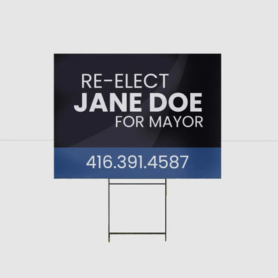 Indicador de patio de plástico corrugado de PP ligero y resistente a las intemperie