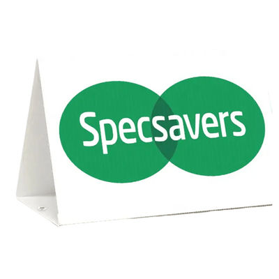 Signo de lista versátil y personalizable hecho de plástico corrugado disponible en varios tamaños, colores y espesores para profesionales