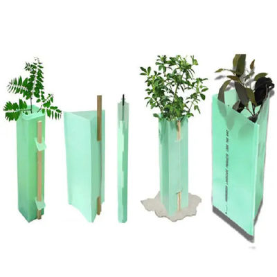 Protector de árboles de plástico corrugado de polipropileno para proteger a los brotes de las picaduras de roedores