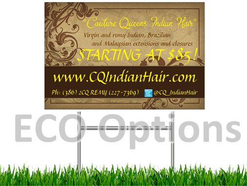 Indicador de patio de plástico corrugado de PP duradero personalizado reciclable Ecológico