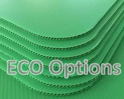 Recuperación ecológica de plástico corrugado de PP, almohadillas para botellas de corflute