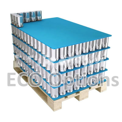 Recuperación ecológica de plástico corrugado de PP, almohadillas para botellas de corflute
